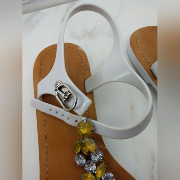 Ivanka Trump Rhinestone Jewel Strappy Sandals Shoes Sz - Picture 8 of 16